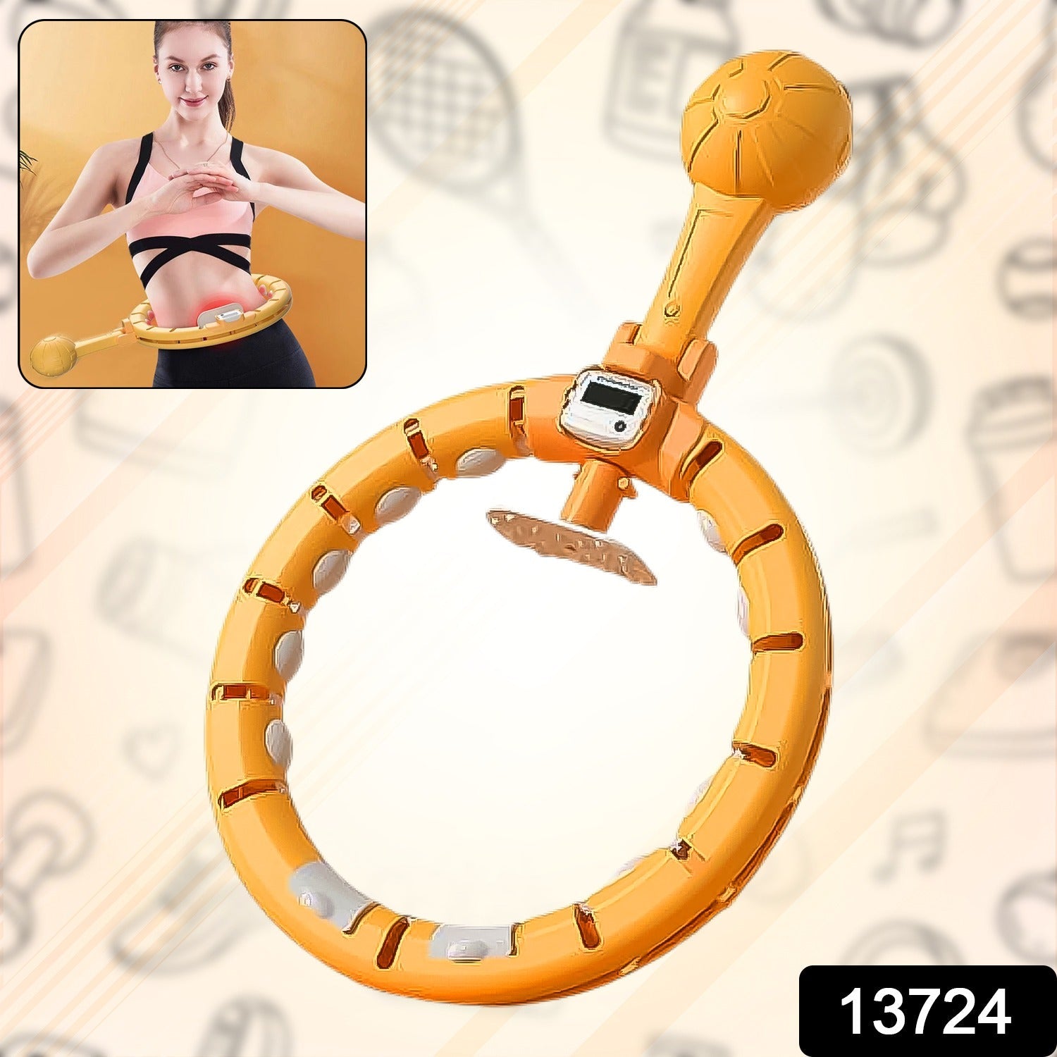 Infinity Smart Hula Hoop with Adjustable Links Infinity Smart Hula Hoop with Adjustable Links